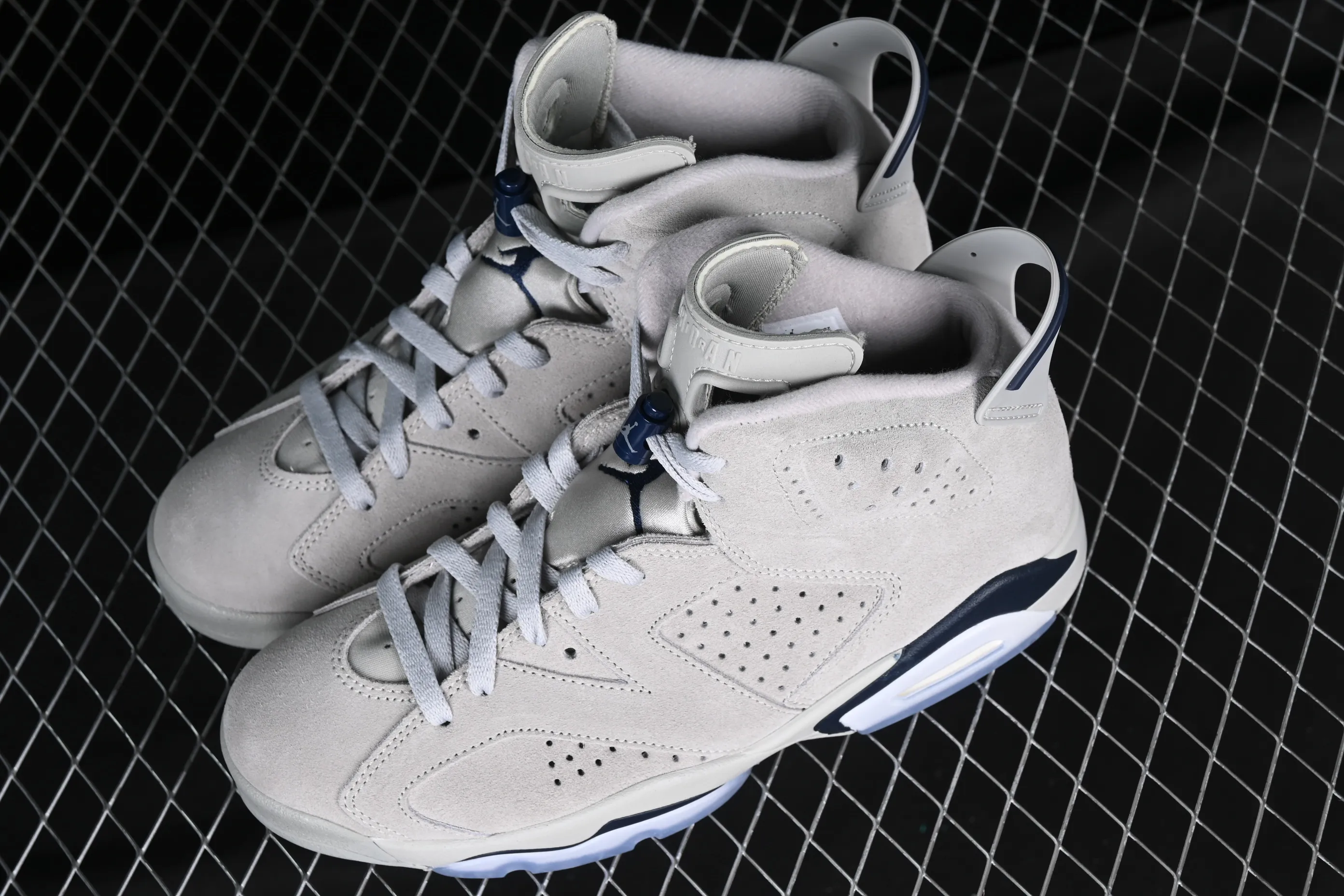 All categories Air Jordan Jordan series basketball shoes Air Jordan 6 LJR version Air Jordan 6 Retro "Georgetown" AJ6 Joe 6 Georgetown gray blue CT8529-012